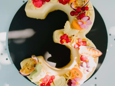 Number three (3) — Raw vegan cakes (Numbers) — gluten-free, dairy-free, no refined sugar — Delicii Sănătoase Cluj