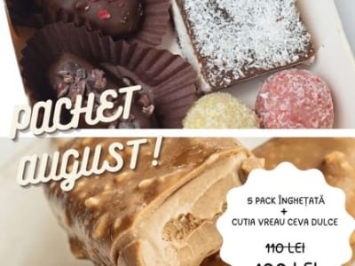 Pachet August — August — raw vegan, fără gluten, fără lactoză, fără zahăr rafinat — Delicii Sănătoase Cluj
