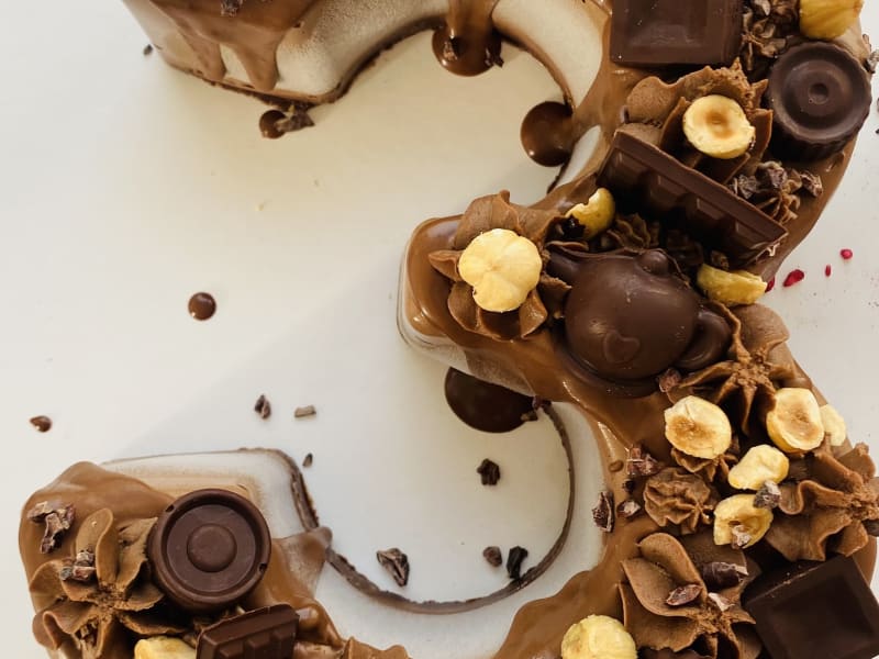 Number three (3) — Raw vegan cakes (Numbers) — gluten-free, dairy-free, no refined sugar — Delicii Sănătoase Cluj
