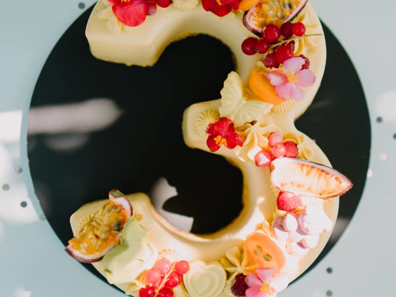 Cifra trei (3) — Torturi raw vegan (Cifre) — fără gluten, fără lactoză, fără zahăr rafinat — Delicii Sănătoase Cluj