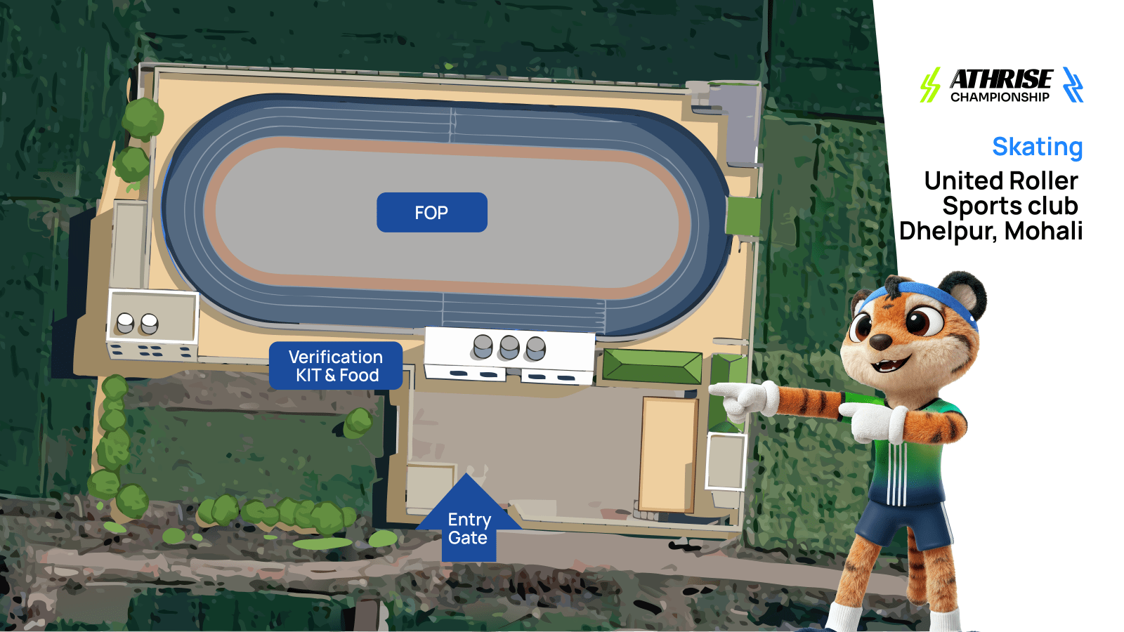 Skating venue map — United Roller Sports Club