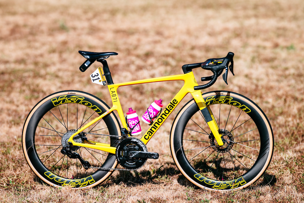 Cannondale SuperSix EVO in yellow for Tour de France leader Ben