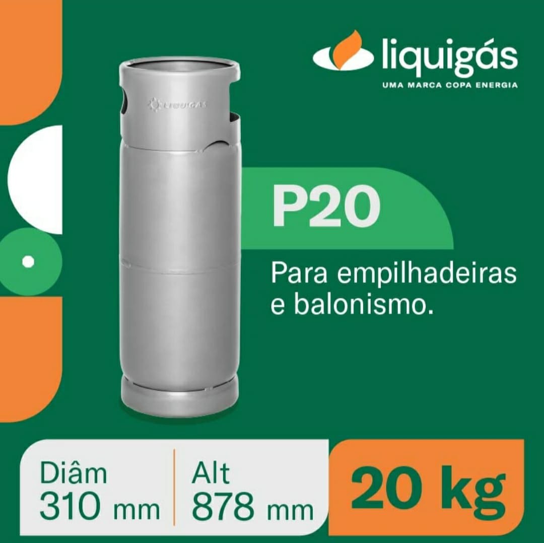 Gás  Liquigás P-20 - (20kg) Empilhadeiras