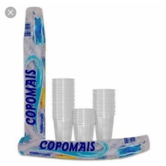 Copos descartável (Água) 180ml pct c/100 und