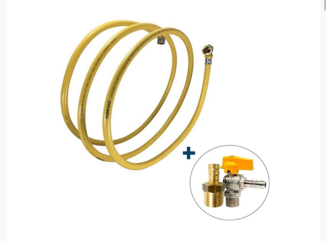 Kit 5 metros de tubo Pex 16mm p/ gás