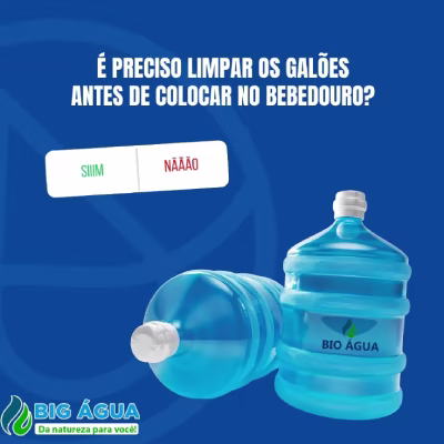 Limpeza do Galão / Garrafão da Água