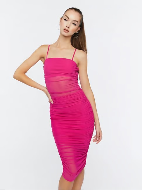 Bodycon Dress - Pink (Rayon)