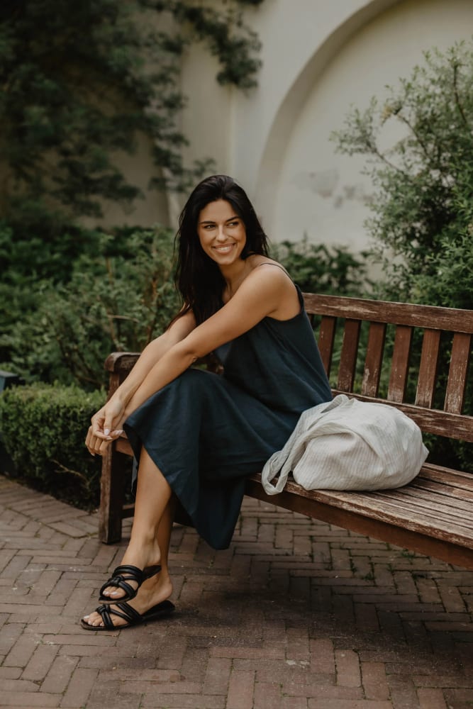 Maxi Dress - Charcoal (Linen)