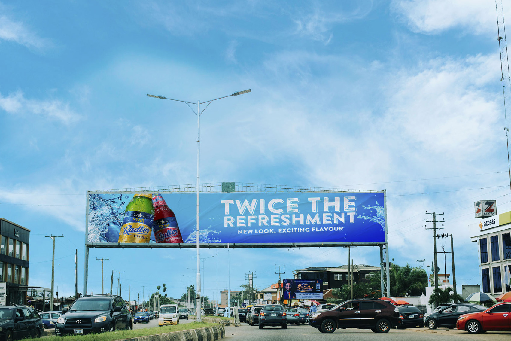 Benin Airport Road Twin Billboard