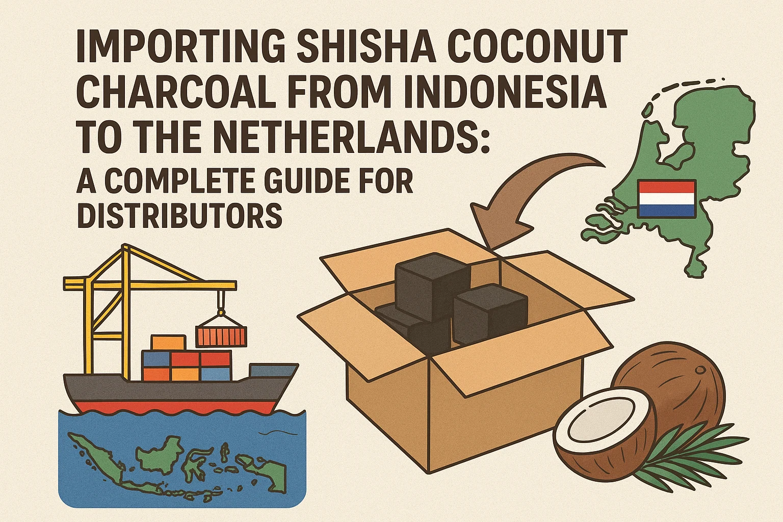 Importing Shisha Coconut Charcoal from Indonesia to the Netherlands: A Complete Guide for Distributors