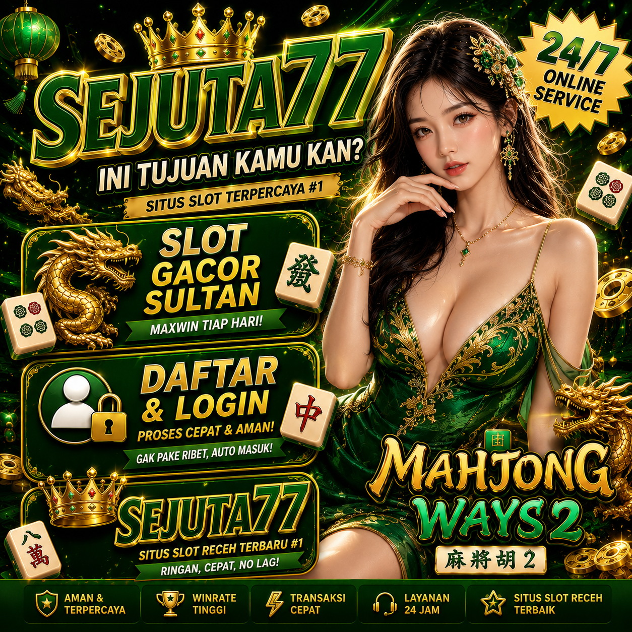 SEJUTA77: Link APK Judi Slot Gacor Gampang Menang Rezeki Hari Ini Terbaru