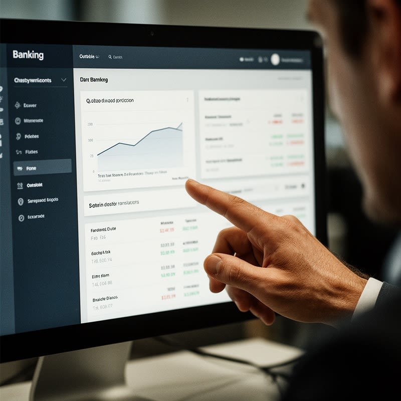 Ilustración conceptual: fintech