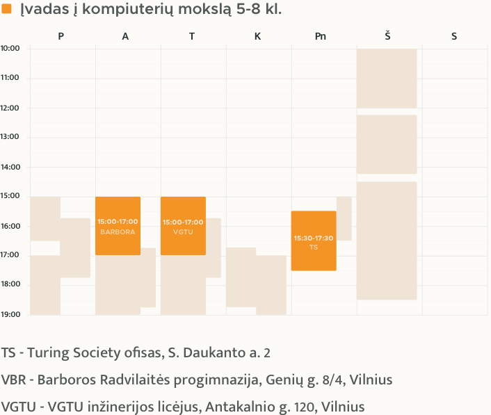 Vu programu sistemos tvarkarastis