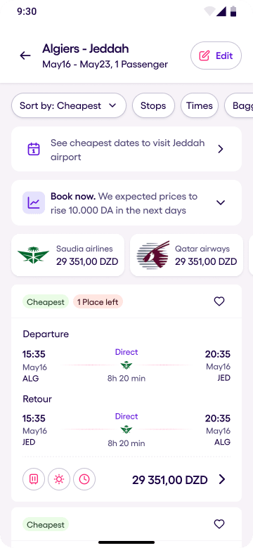 Yassir Travel, screen 15 of 34