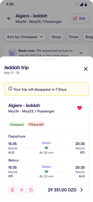 Yassir Travel, screen 14 of 34