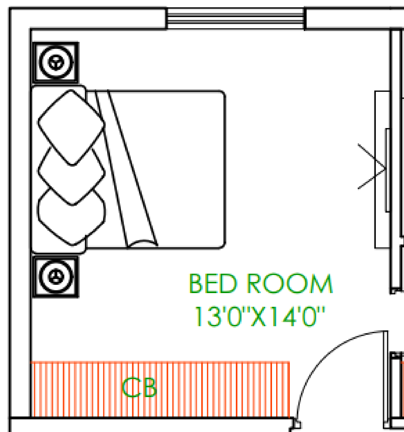 Dimensioned 2D floor plan generated by FastRender's AI floor plan generator