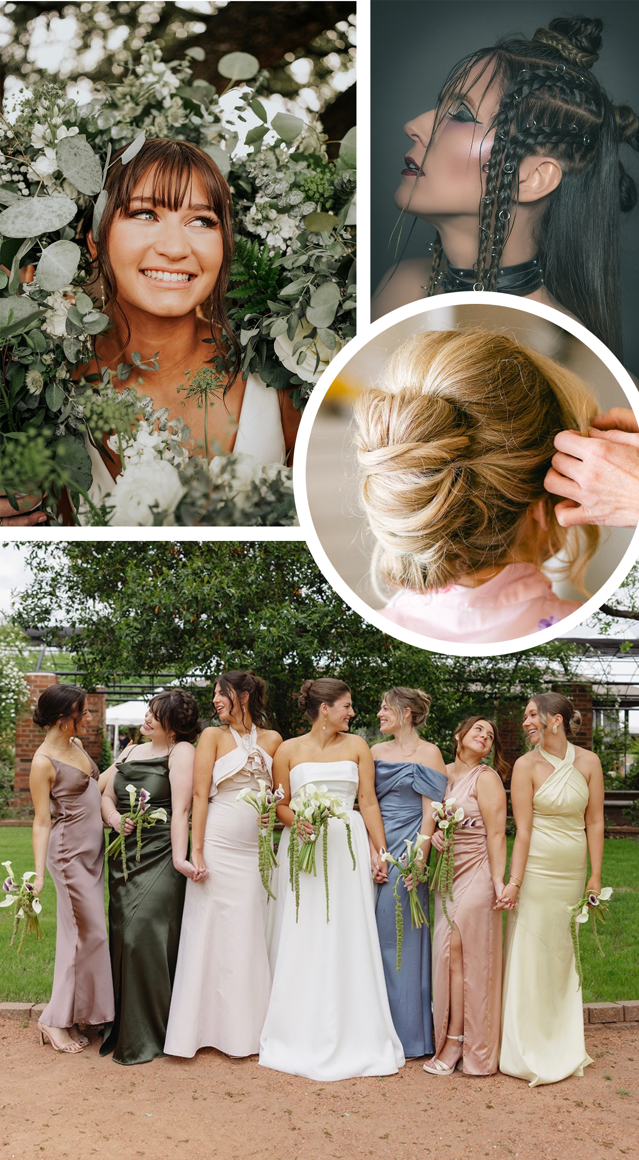 Bride celebrating with bridal party