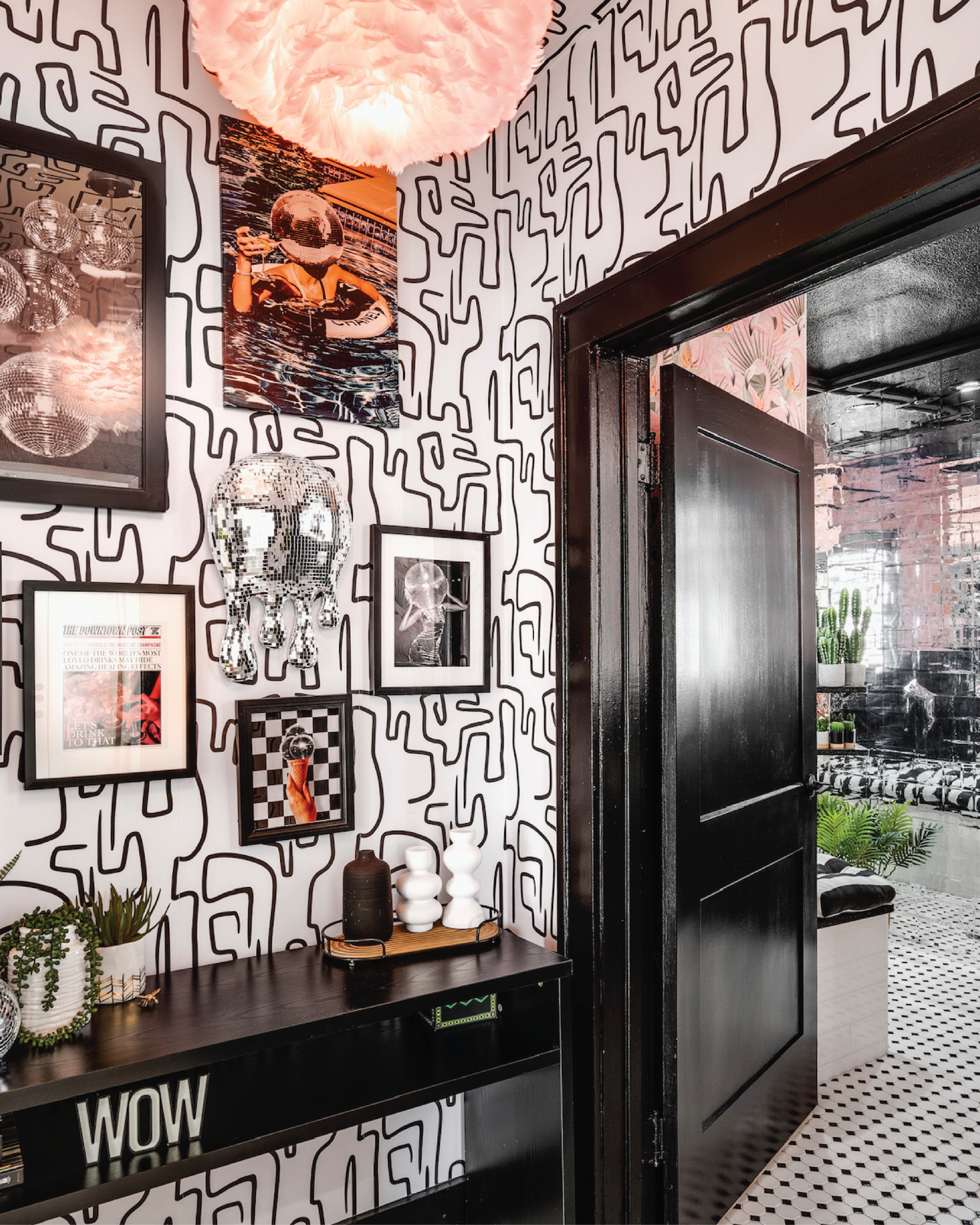 Parlor Elleven salon interior in Fort Worth