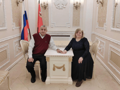 Необычная свадьба пенсионеров в Раменском