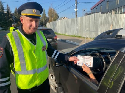 В Павловском Посаде сотрудники Госавтоинспекции провели профилактическое мероприятие