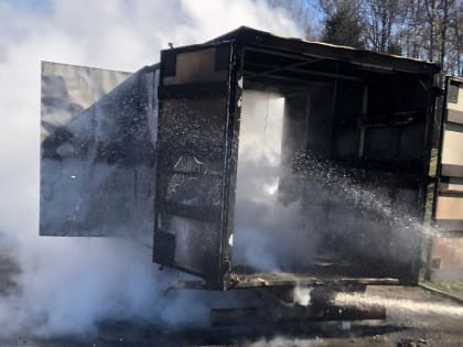 «Газель» сгорела в Подольске на трассе М‑2 «Крым»
