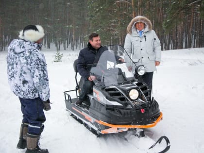 Озёрская секция лыжных гонок получила новый снегоход