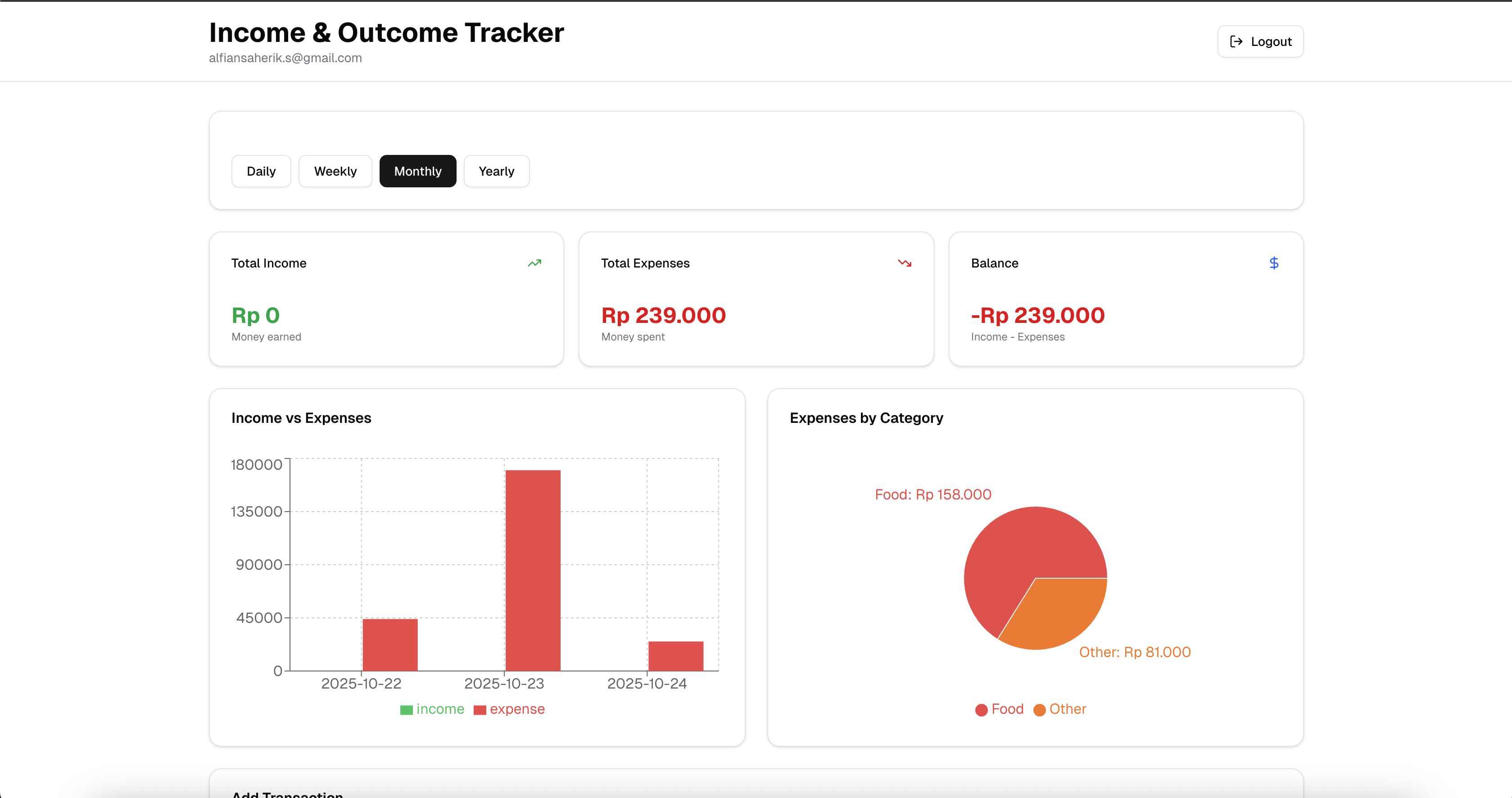 Financial Tracker