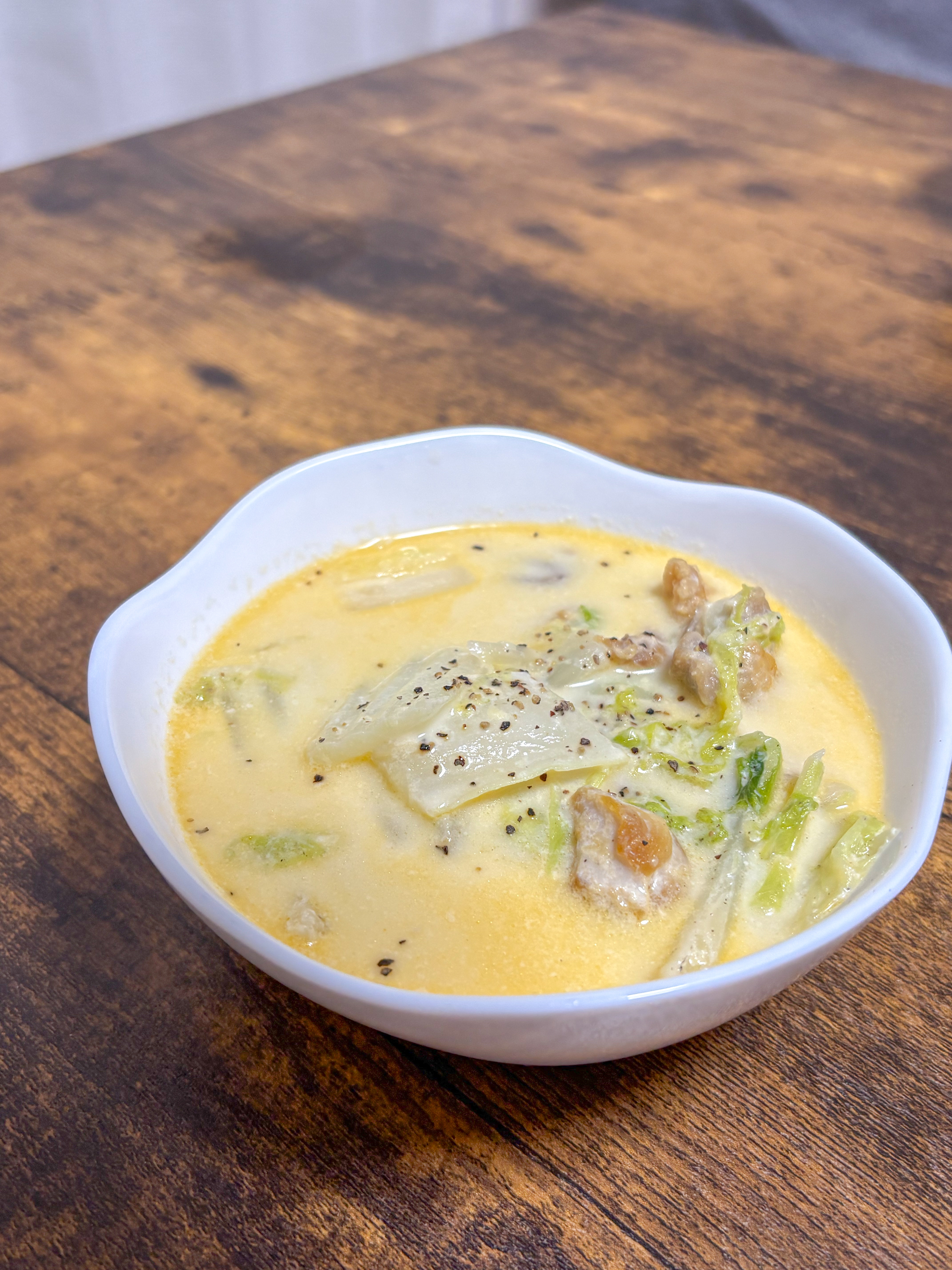 鶏肉と白菜のクリーム煮