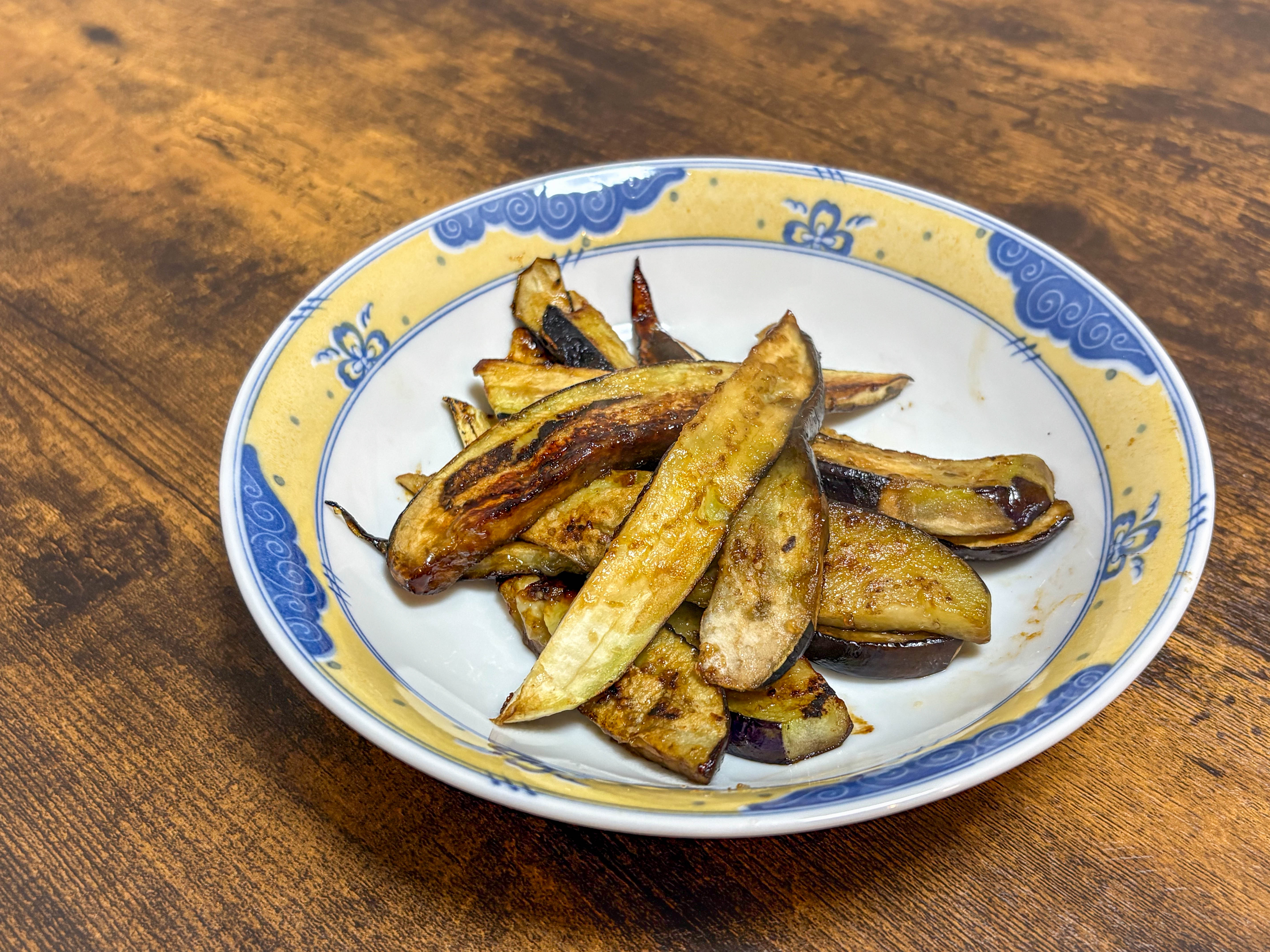 ナスのウスター焼き