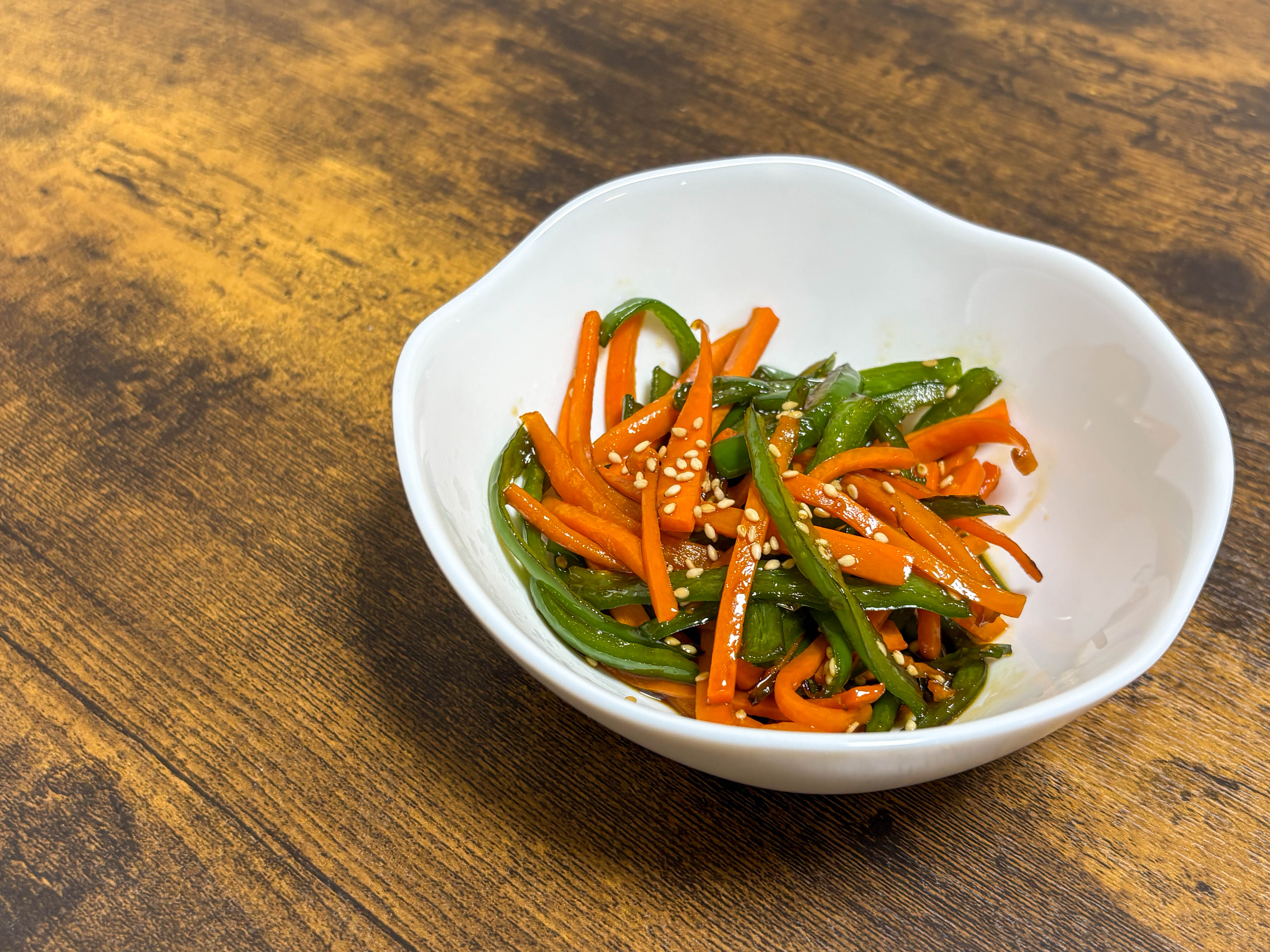 にんじんとピーマンのきんぴら