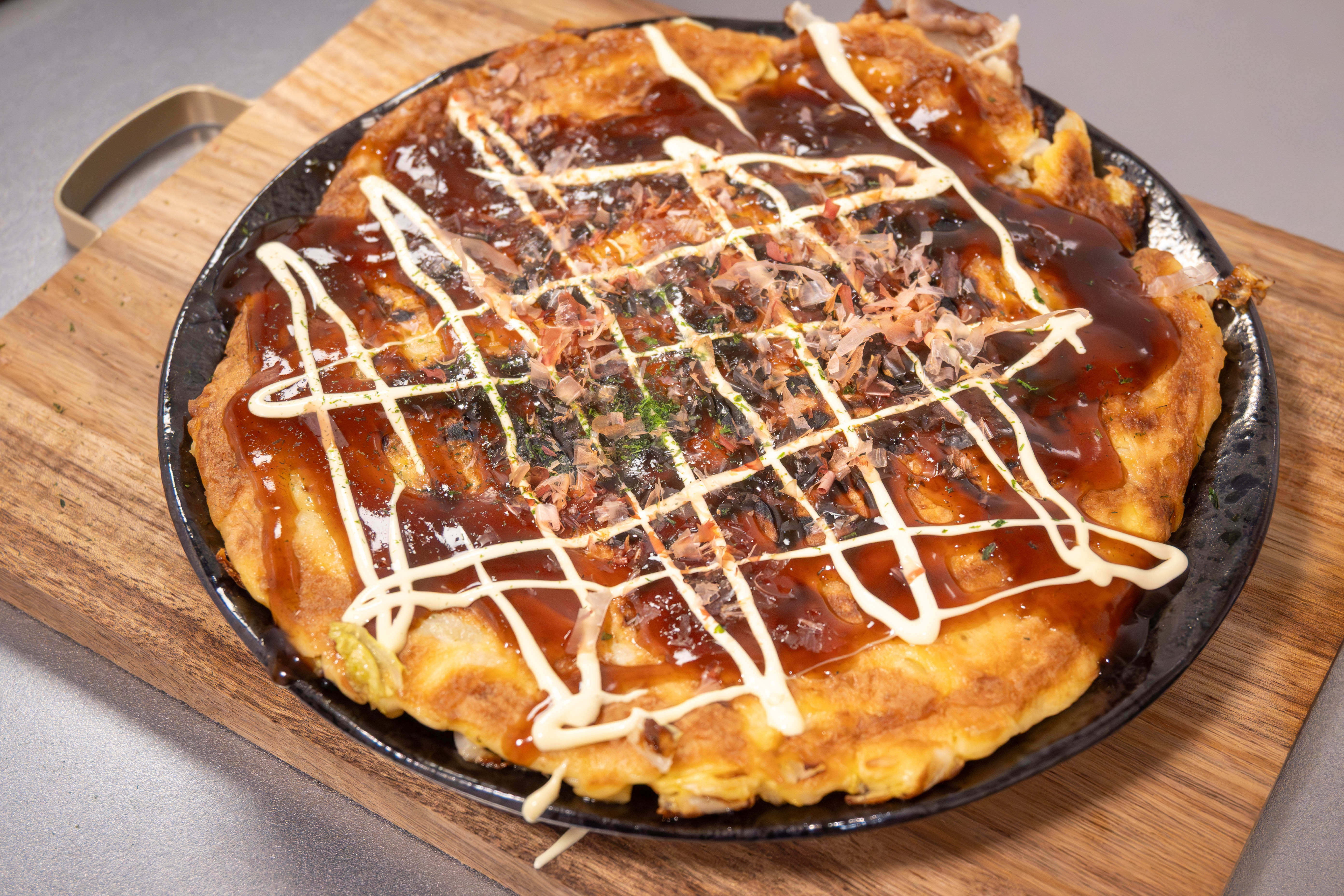 白菜のトロトロお好み焼き