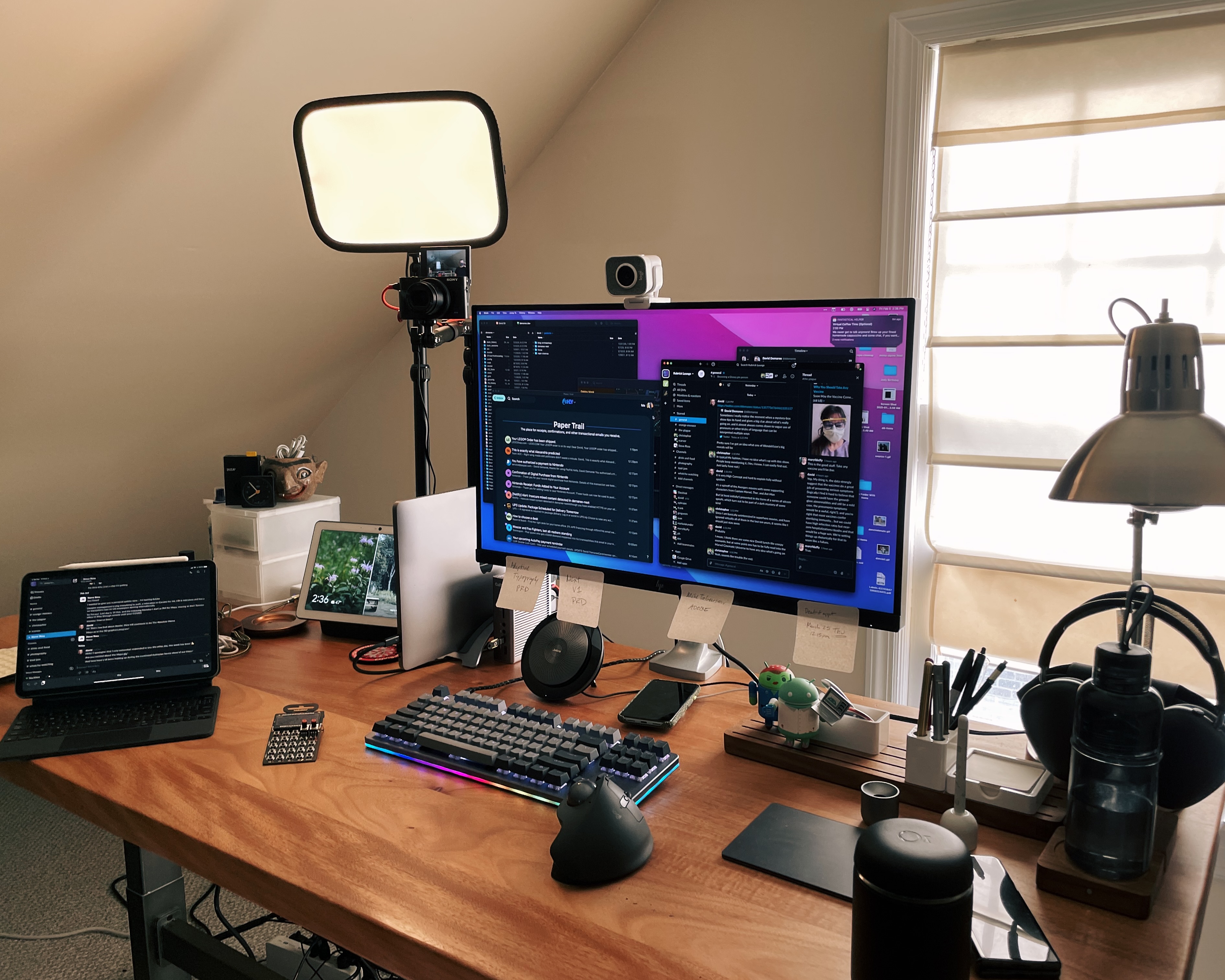 My home-office desk, February 2021 My home-office desk, February 2021