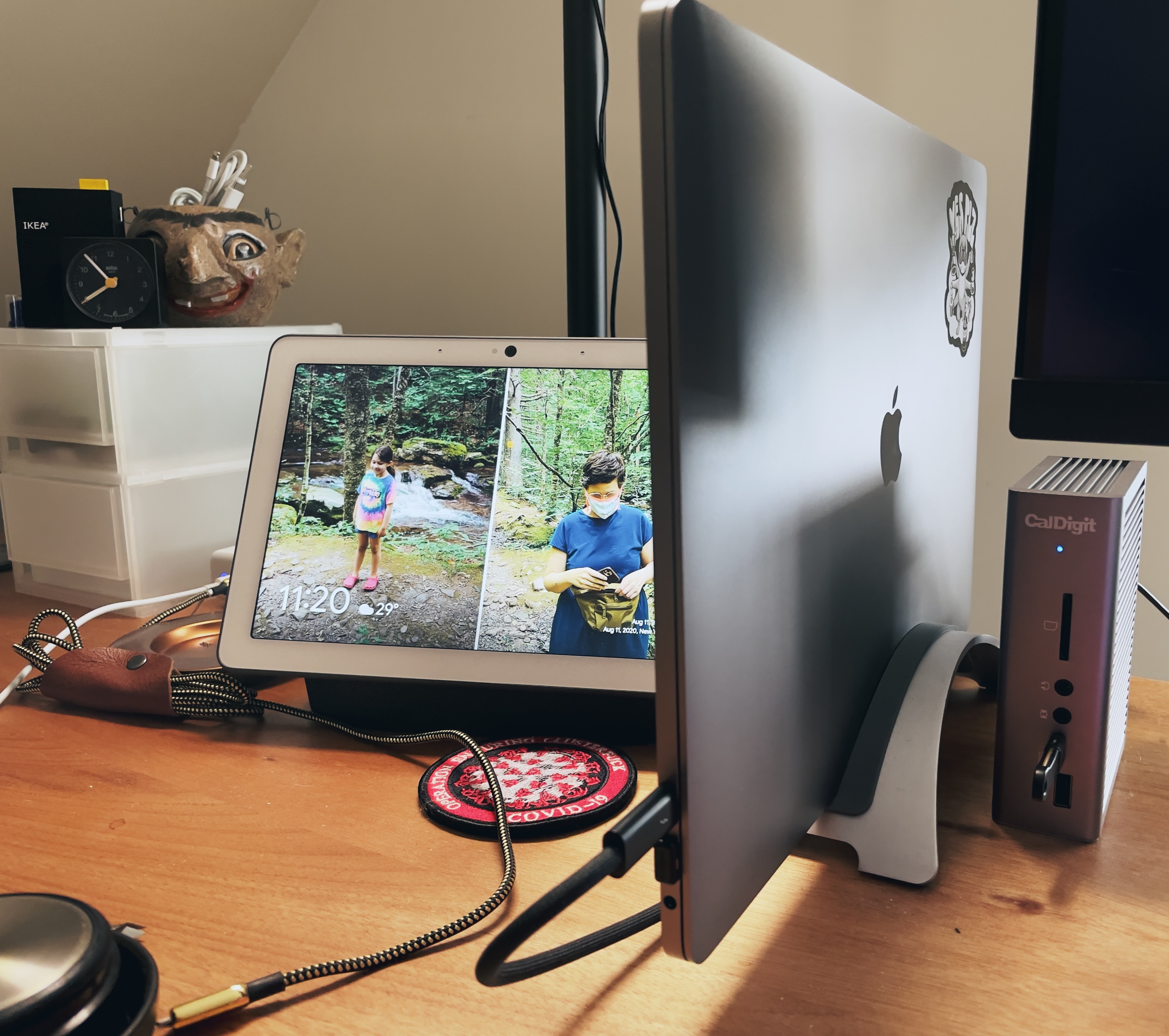 My MacBook Pro docked on my desk My MacBook Pro docked on my desk