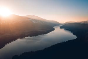 A river at daybreak