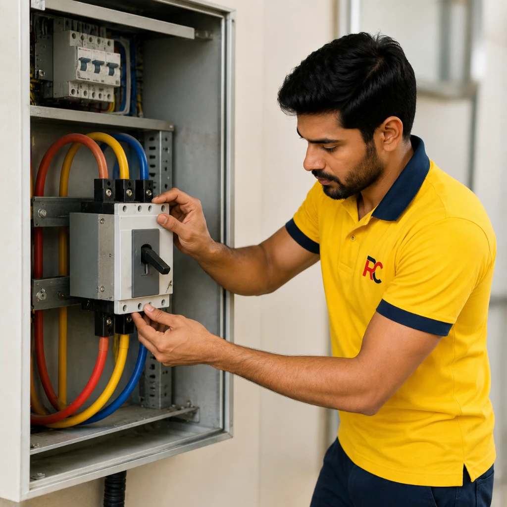 3-Phase Changeover Switch Installation