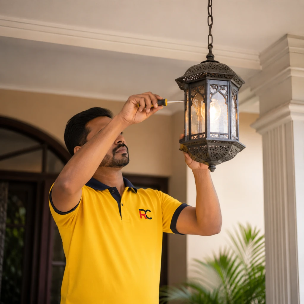 Decorative lantern Installation