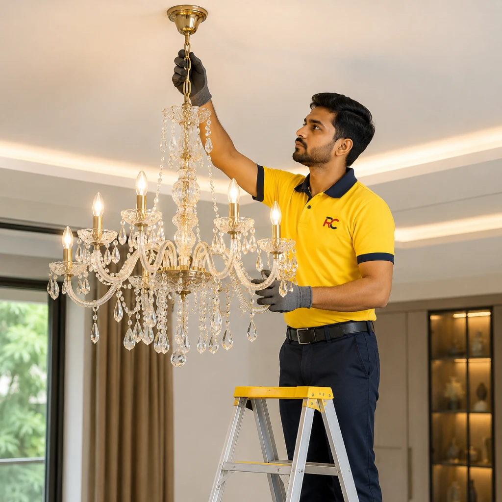 Chandelier Installation