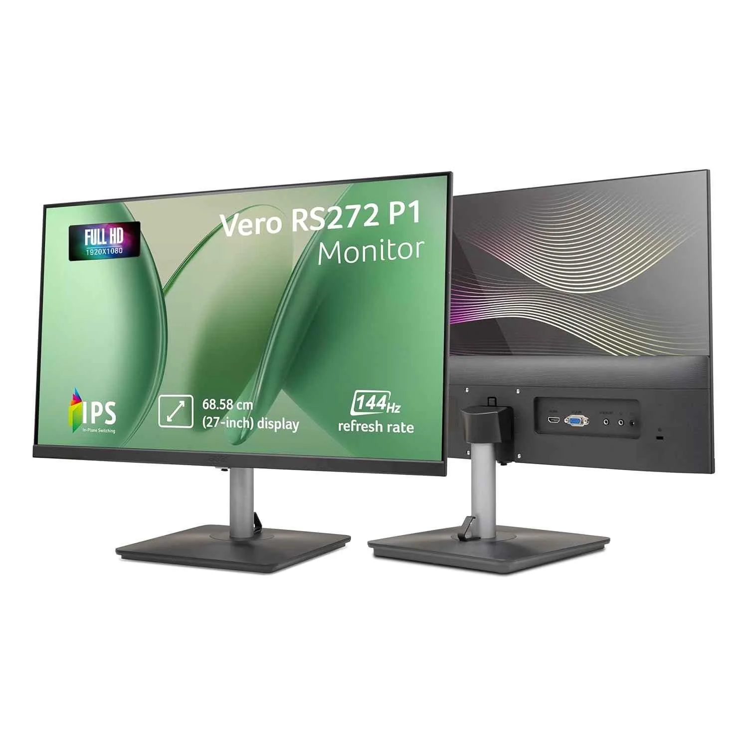Acer RS272 27 Inch Full HD IPS Ultra-Thin (6.9mm) Backlit LED Monitor I