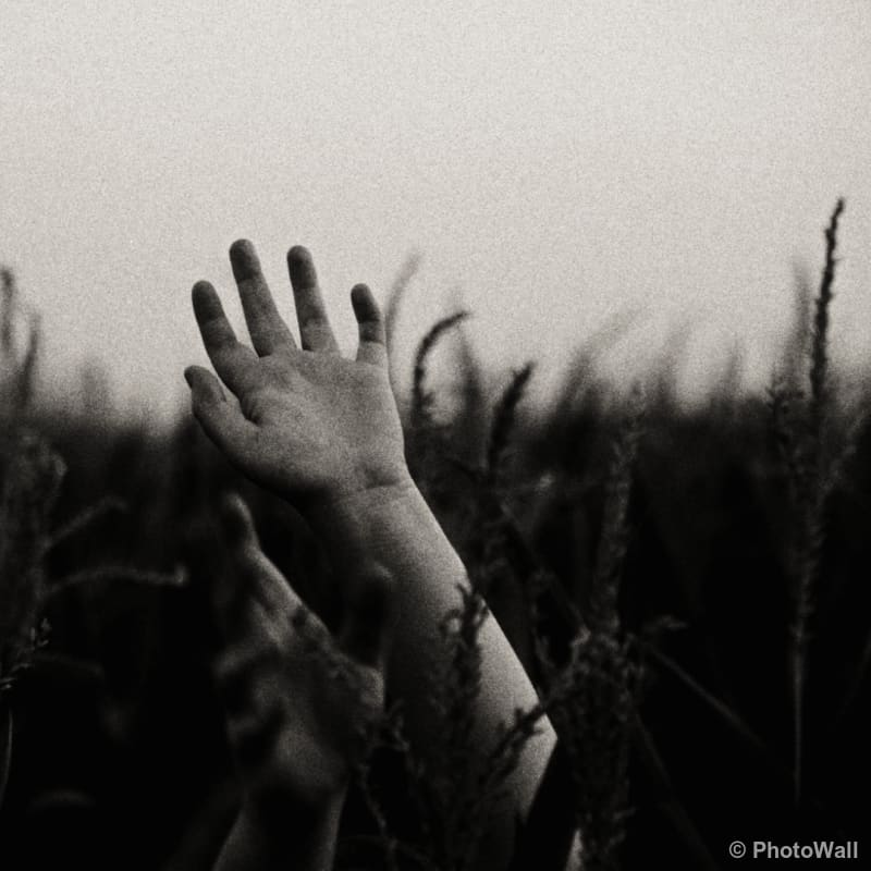 Two hands touching each other