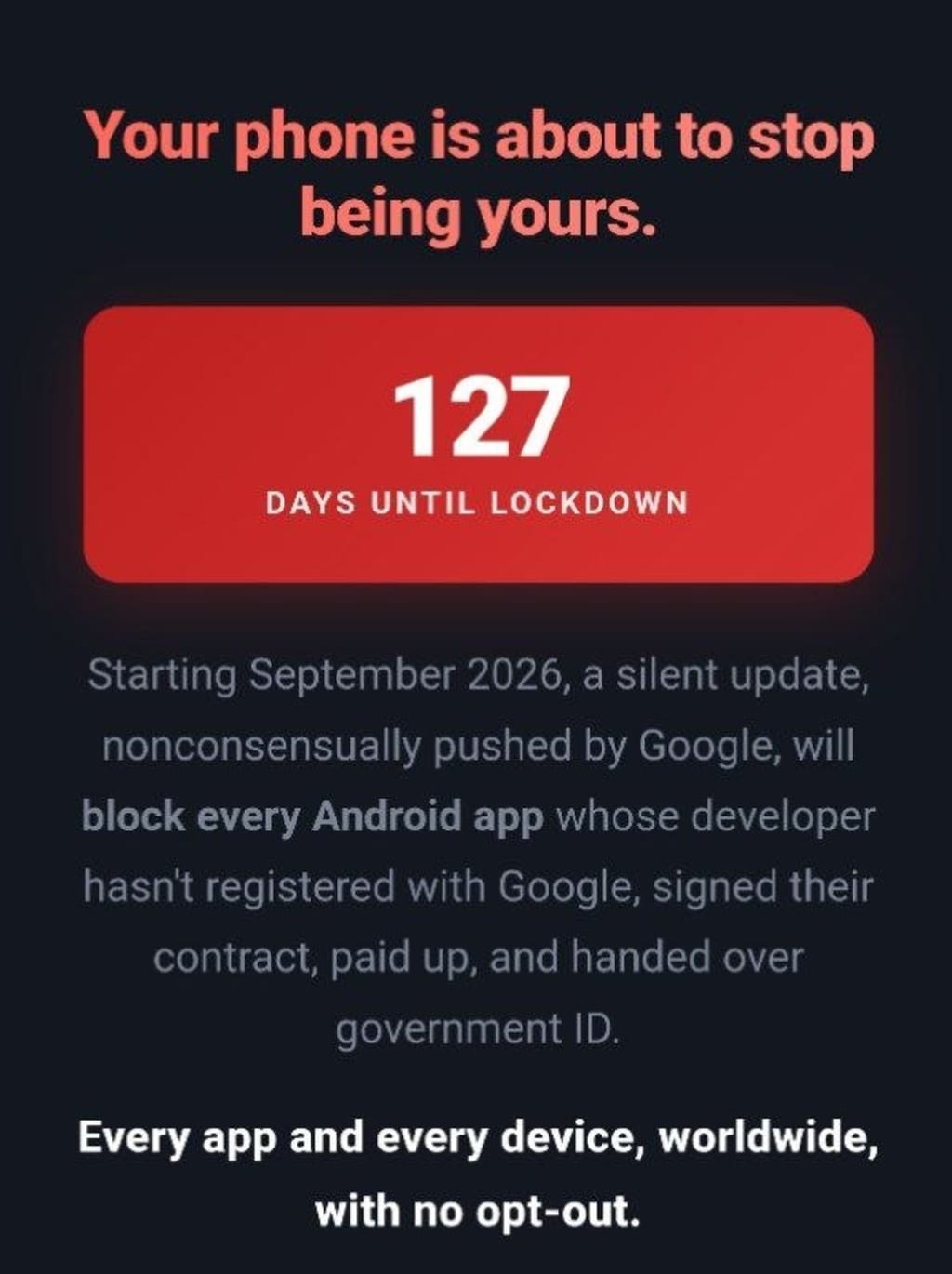 Google locking apk side loading
