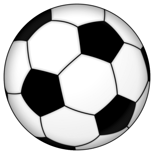 Players competing for the ball on a floodlit pitch