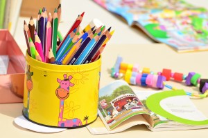 Original image of a kid's desk