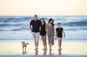 Family on a beach