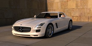 Original image of car with background