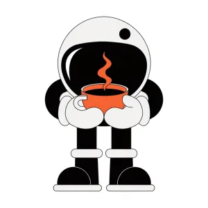 Astronaut sticker