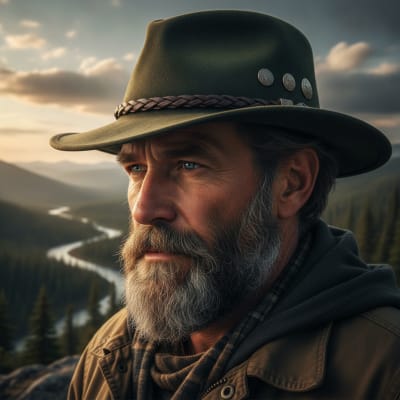 A man with a hat