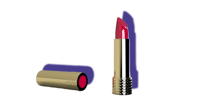 Transparent photo of lipstick with shadow effect