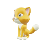 Image of cute kitty model from a particular angle