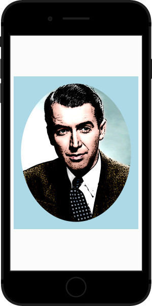 An image with several transformation effects