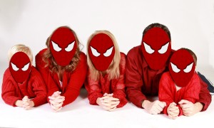 spiderman mask overlay on faces